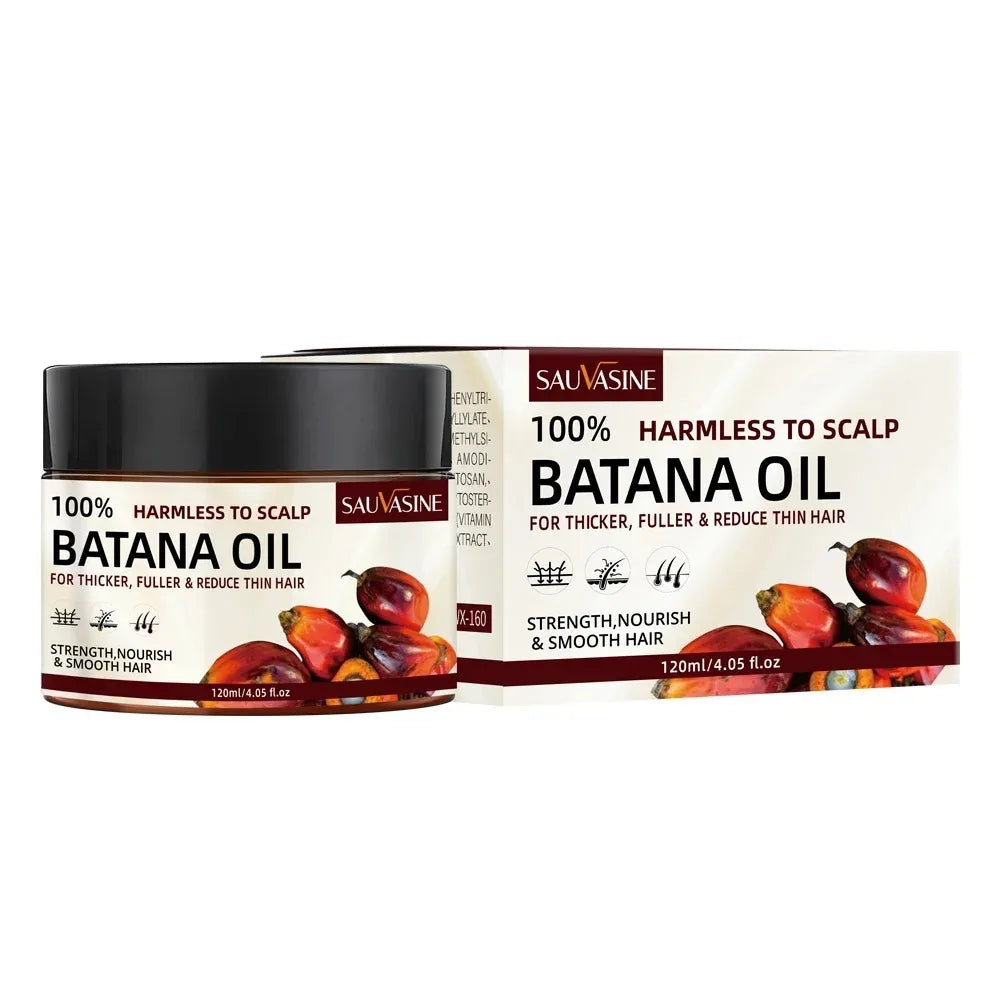 Batana Oil Hair Mask & Treatment Set – Deep Conditioning for Dry, Damaged & Thinning Hair (120g + 50ml)