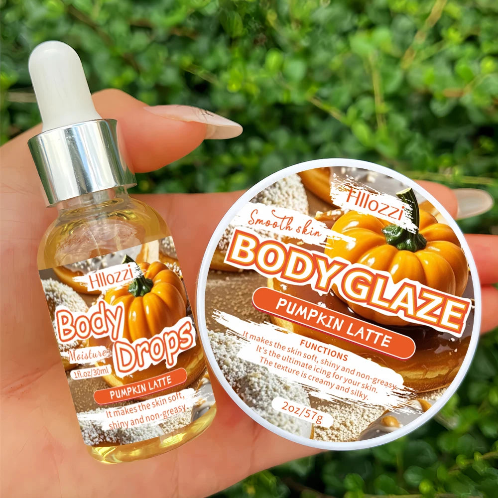 Body Glaze & Body Oil Duo – Non-Greasy Hydrating & Moisturizing Body Lotion