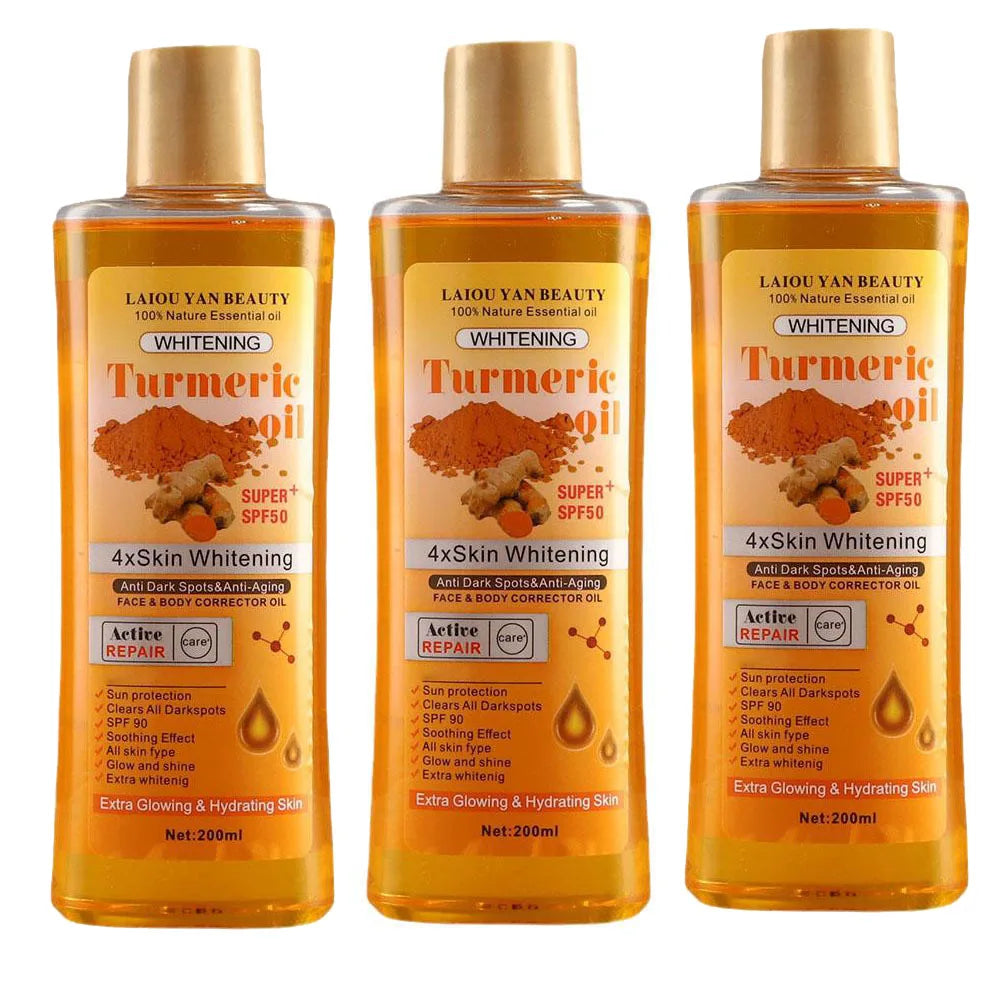 200ml Turmeric Oil Essential Oil Ginger Deep Hydration Moisturizer Nourishing Smoothing Face Serum Oil Moisturizer Skin Care
