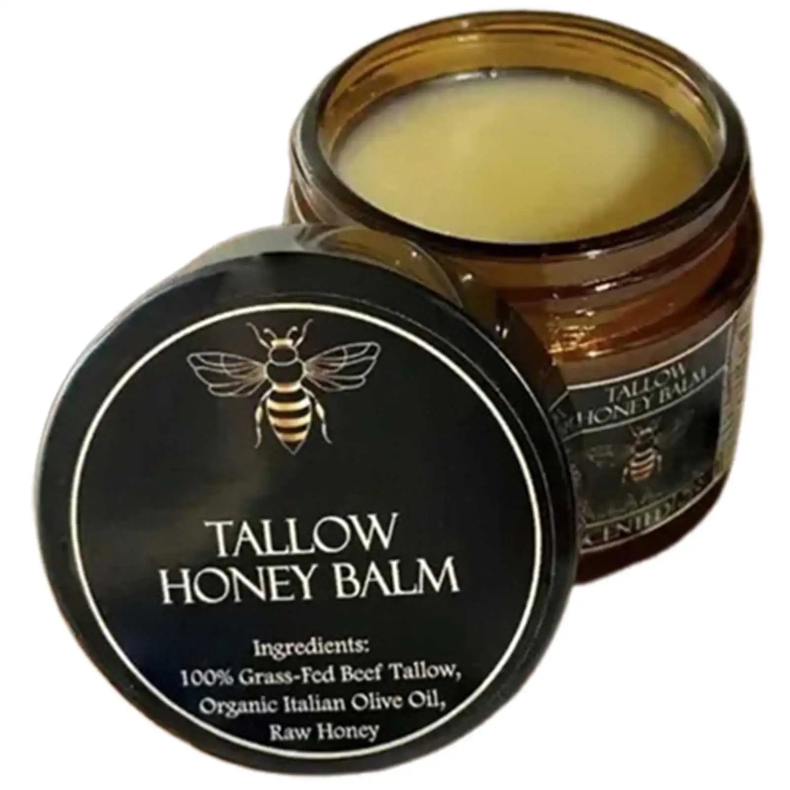 Grass-Fed Beef Tallow & Raw Honey Balm – All-Natural Moisturizer for Face & Body (100g)