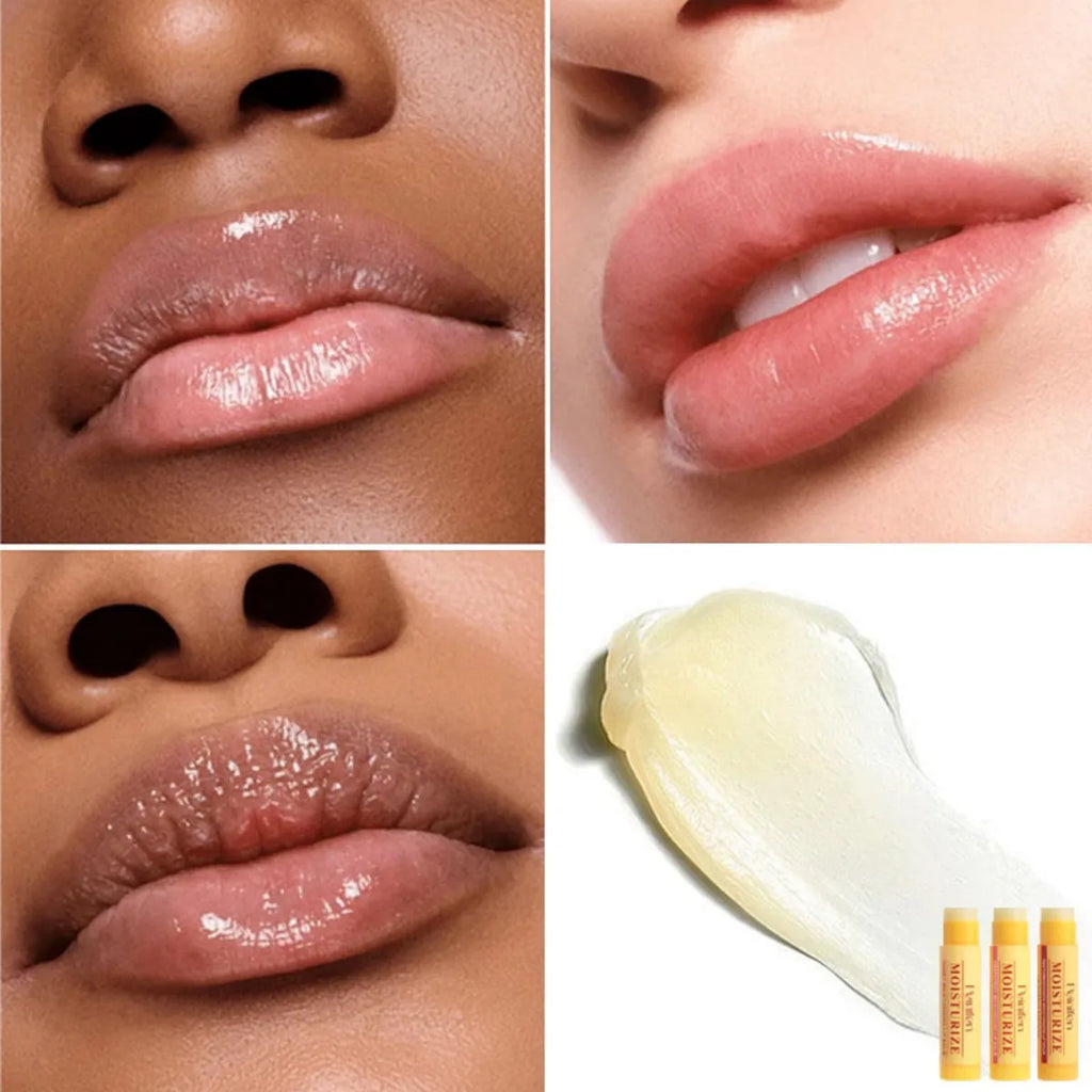 3-Piece Nourishing Lip Balm Set – Honey, Grapefruit & Pomegranate