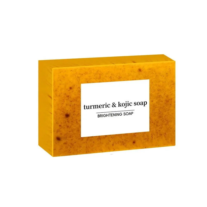 Turmeric & Kojic Acid Facial Soap – Deep Cleansing & Moisturizing Bar (100g)
