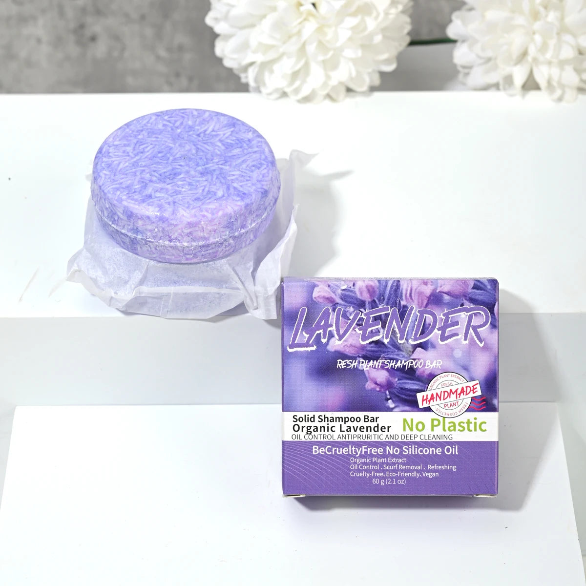Provence Lavender Essential Oil Shampoo Bar – Handmade Cleansing & Hair Care Soap