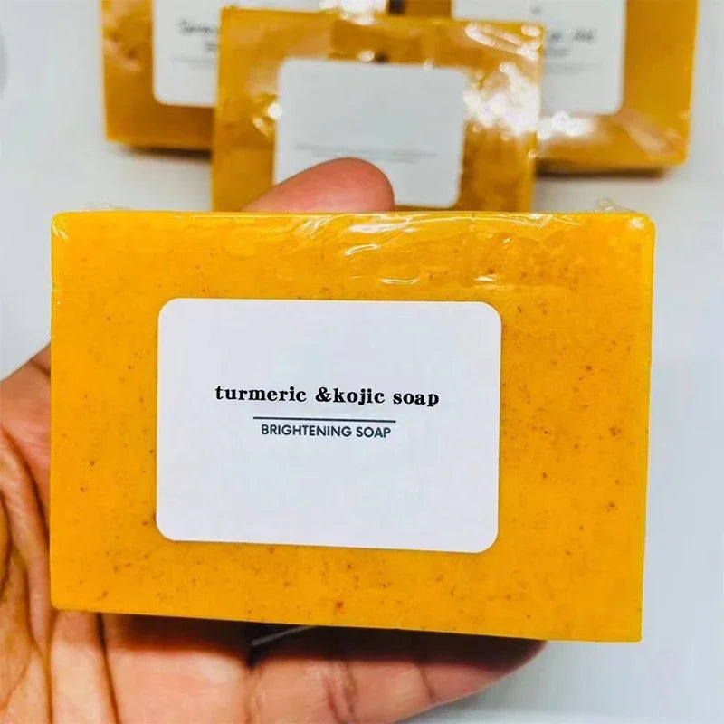 Turmeric & Kojic Acid Facial Soap – Deep Cleansing & Moisturizing Bar (100g)
