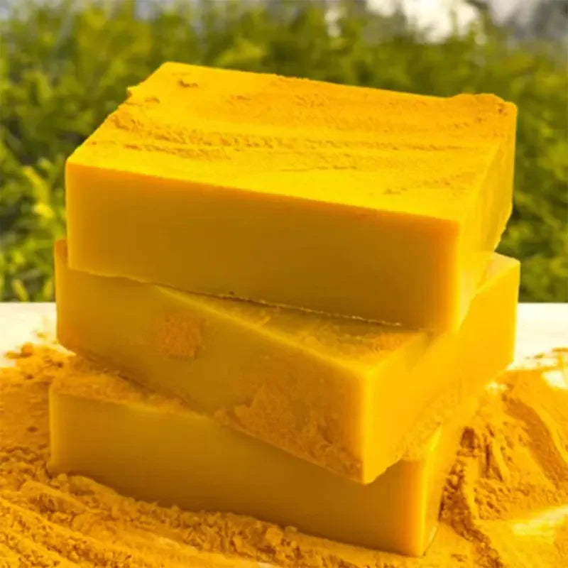 Turmeric & Kojic Acid Facial Soap – Deep Cleansing & Moisturizing Bar (100g)
