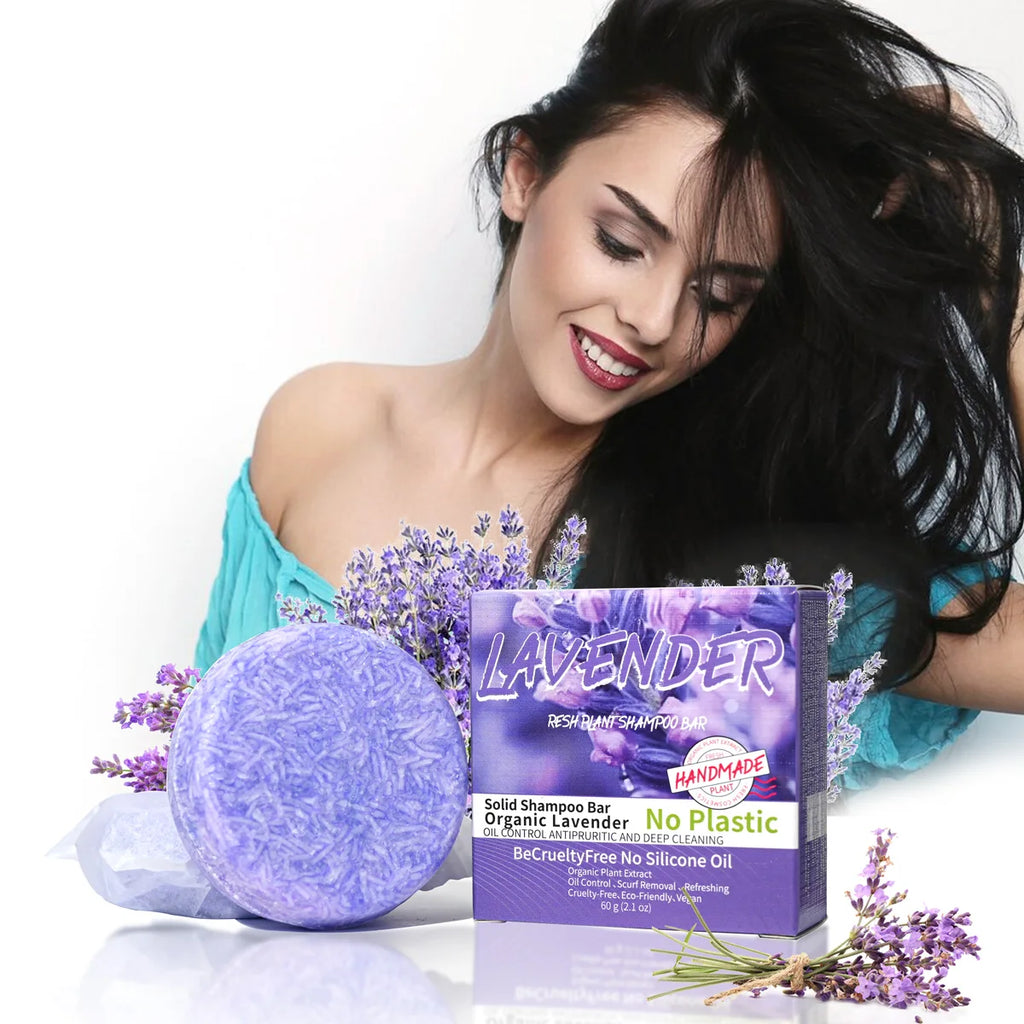 Provence Lavender Essential Oil Shampoo Bar – Handmade Cleansing & Hair Care Soap