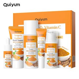 Turmeric Vitamin C Skincare Set – Complete 5-Step Glow Routine