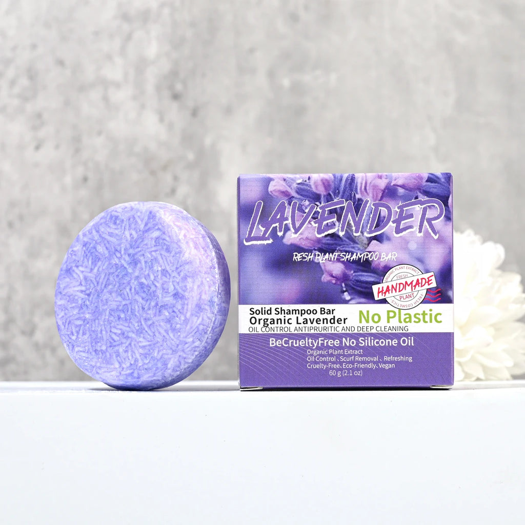 Provence Lavender Essential Oil Shampoo Bar – Handmade Cleansing & Hair Care Soap