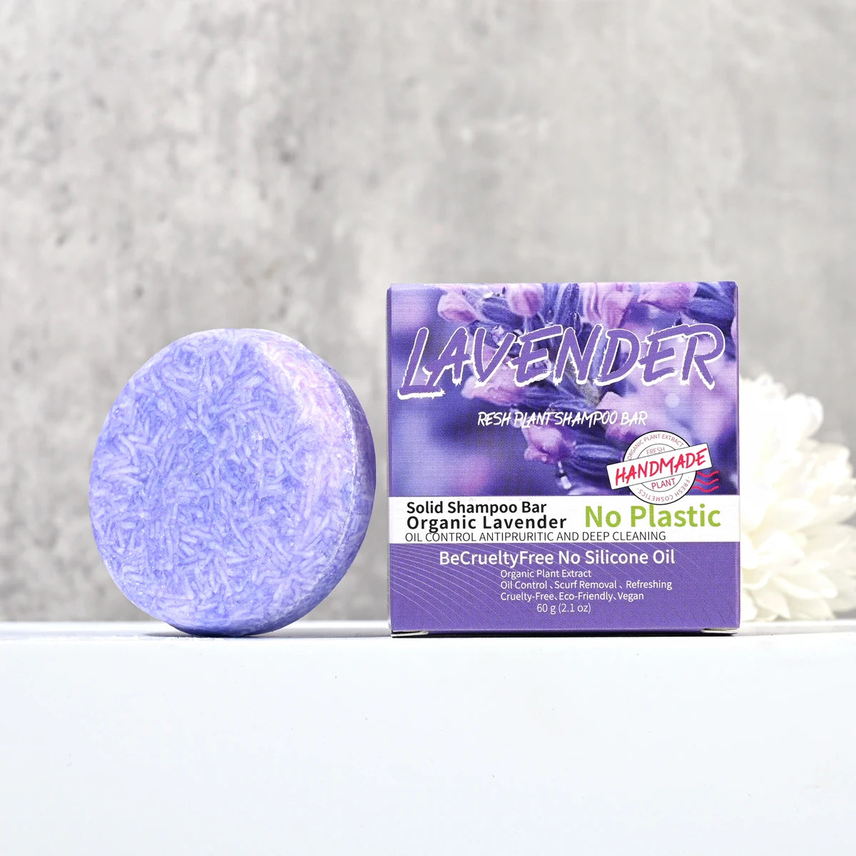 Provence Lavender Essential Oil Shampoo Bar – Handmade Cleansing & Hair Care Soap