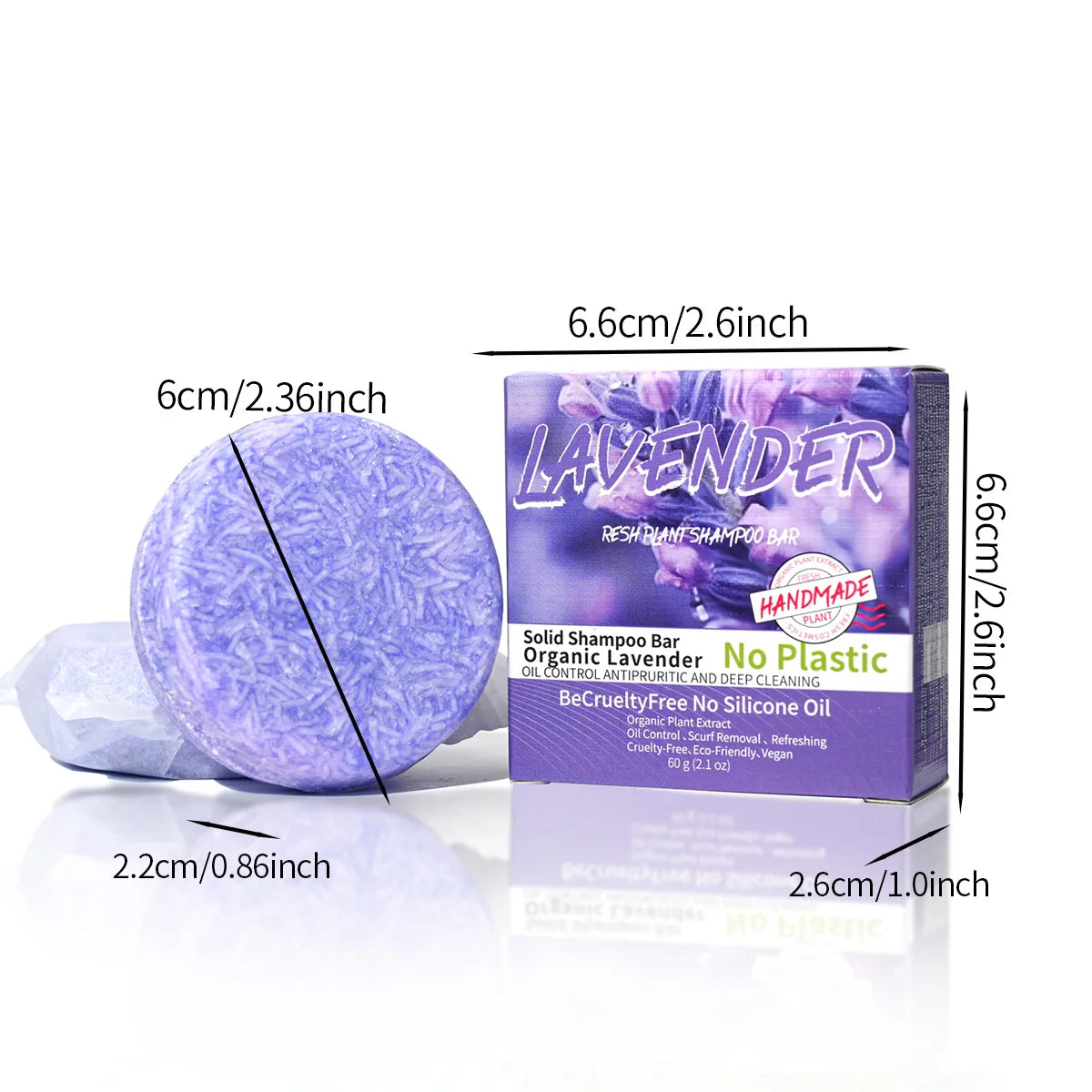 Provence Lavender Essential Oil Shampoo Bar – Handmade Cleansing & Hair Care Soap