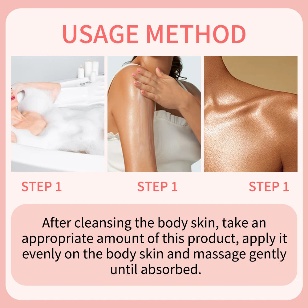 Body Glaze & Body Oil Duo – Non-Greasy Hydrating & Moisturizing Body Lotion