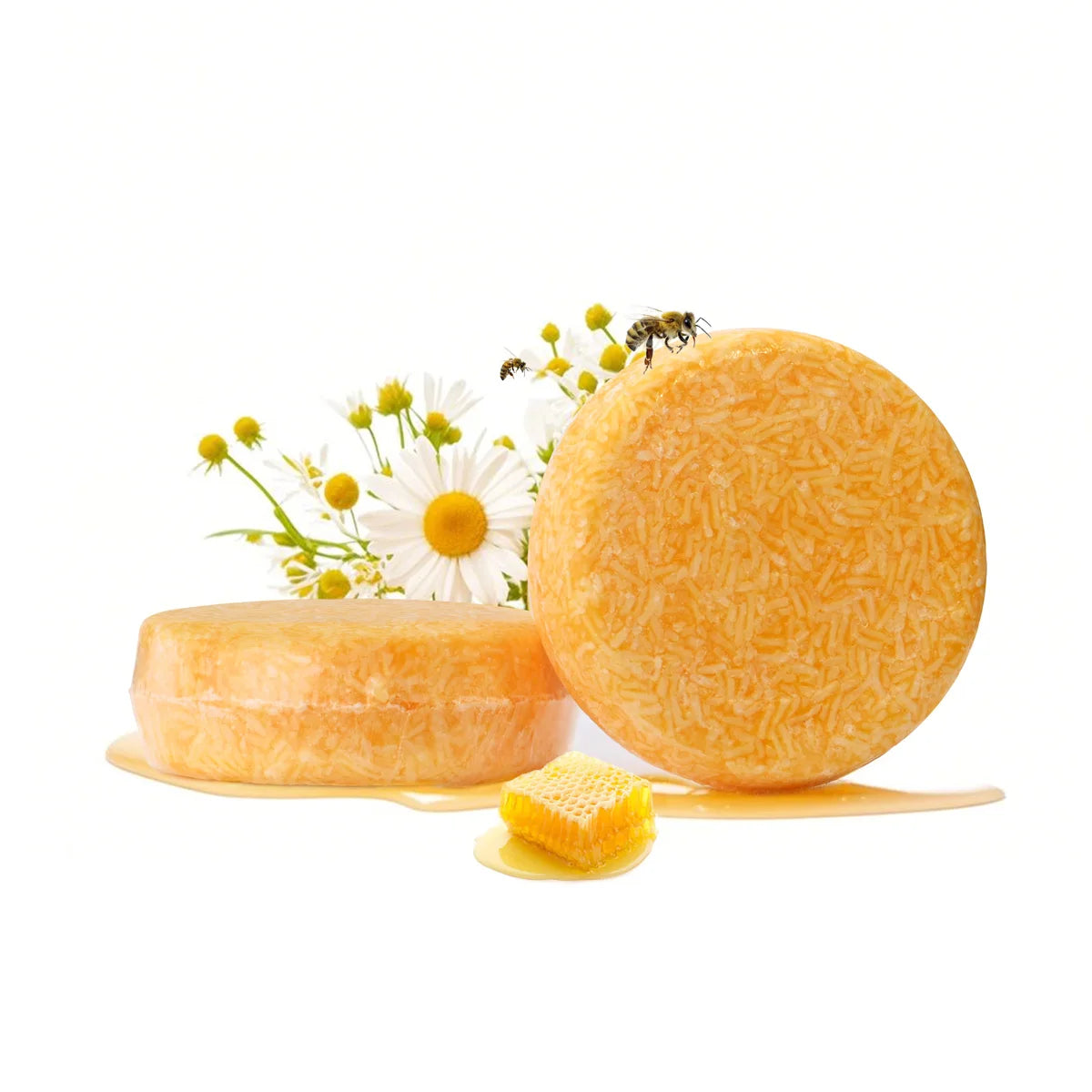 Natural Honey Shampoo Bar – Plant Essence Extract for Soft, Dandruff-Free Hair