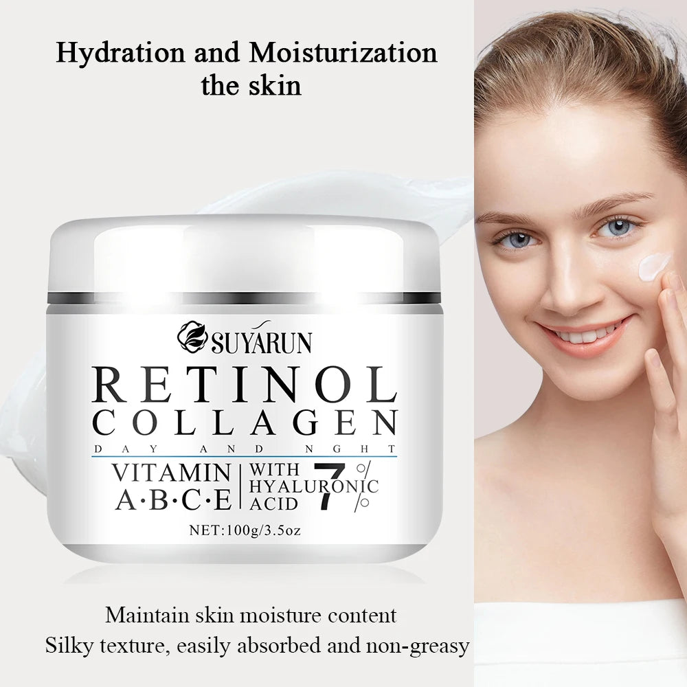 Retinol & Shea Butter Anti-Aging Cream – Vitamin E, Wrinkle Reduction & Exfoliation for Face & Neck