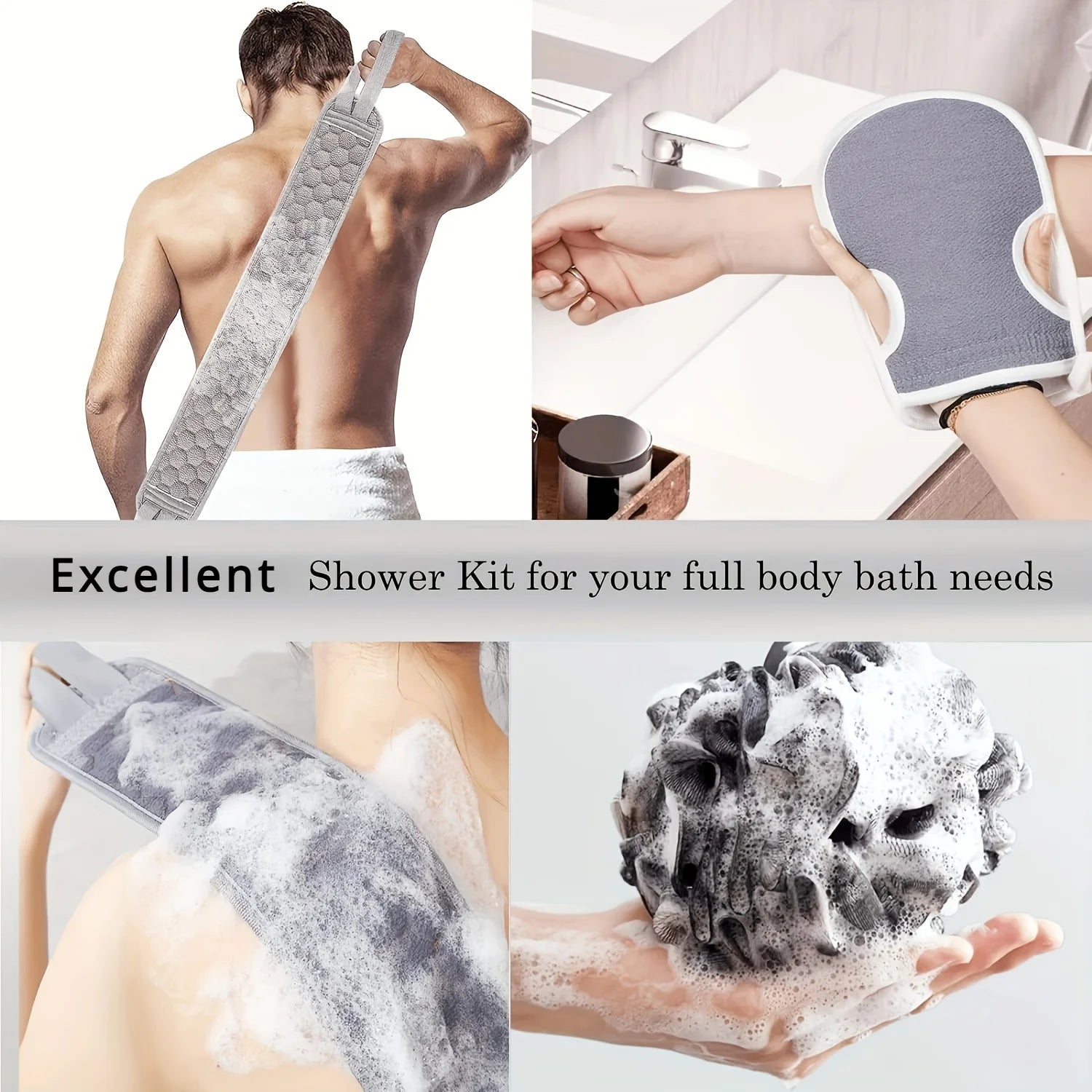 Deep Clean Exfoliating Body Scrubber Set