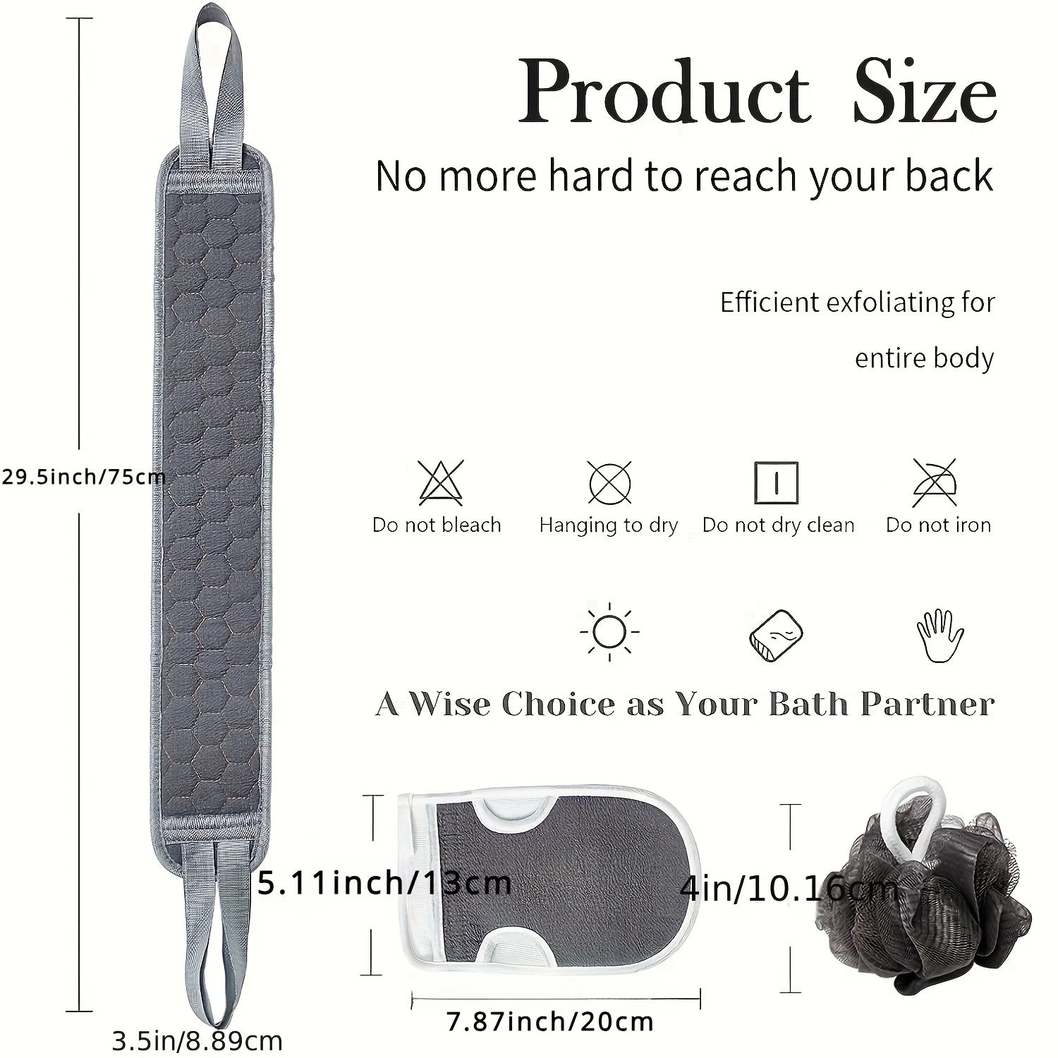 Deep Clean Exfoliating Body Scrubber Set